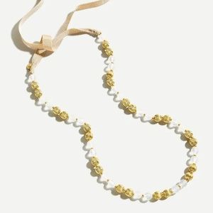 J.crew beaded ribbon necklace
